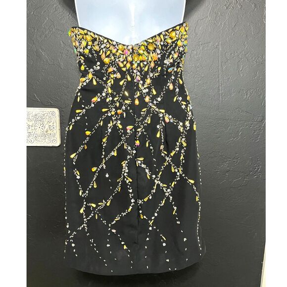 Disney Forever Enchanted Strapless Beaded Cocktail Dress | Size 2 - Picture 4 of 14